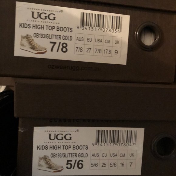 Brand new OZWEAR UGG Warm High Top Glitter Shoes - Picture 10 of 10